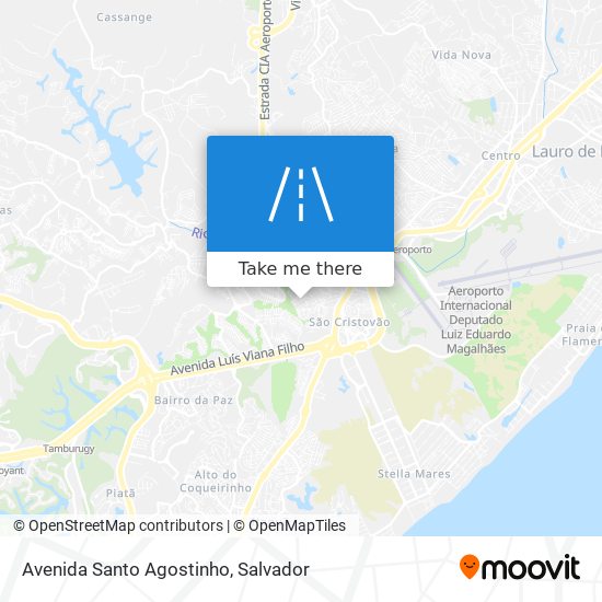 Mapa Avenida Santo Agostinho