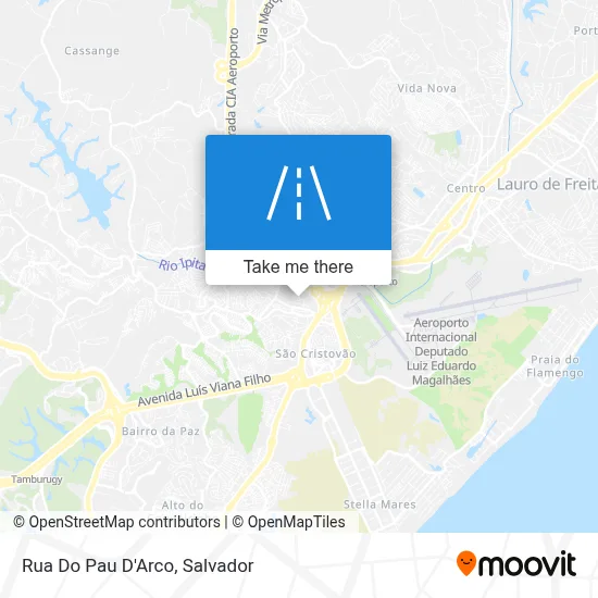 Rua Do Pau D'Arco map