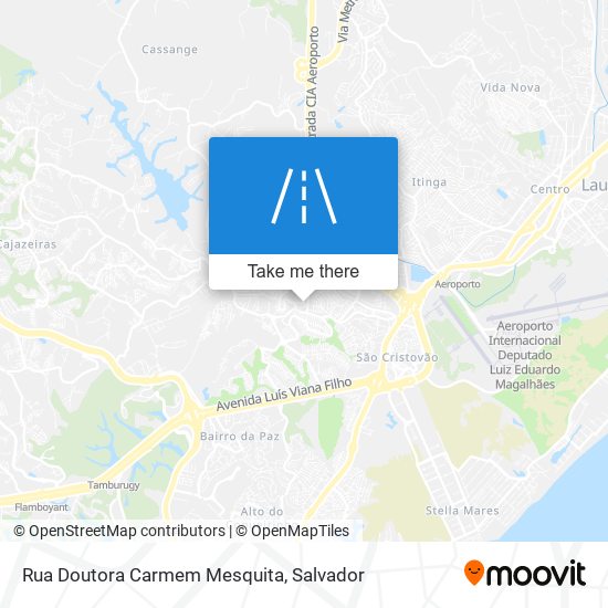 Mapa Rua Doutora Carmem Mesquita