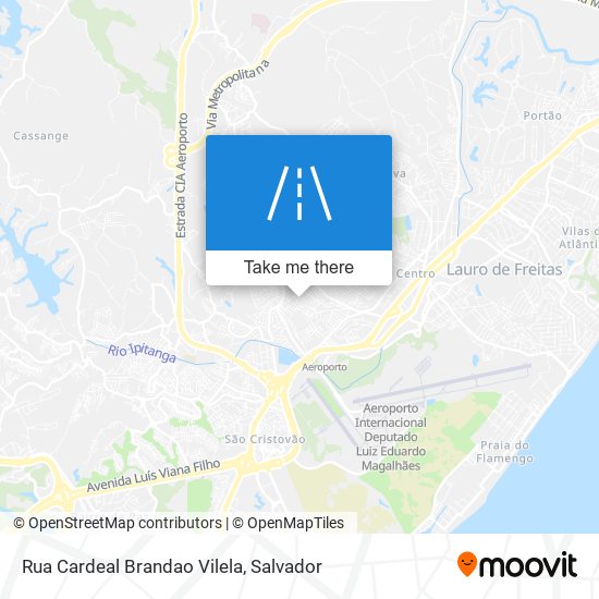 Mapa Rua Cardeal Brandao Vilela