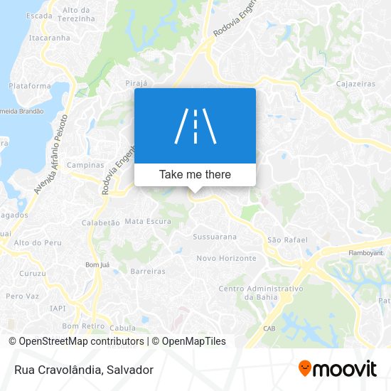 Rua Cravolândia map