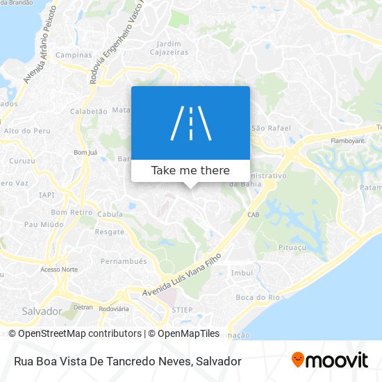 Mapa Rua Boa Vista De Tancredo Neves