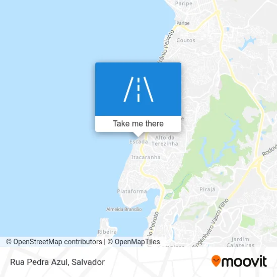 Rua Pedra Azul map