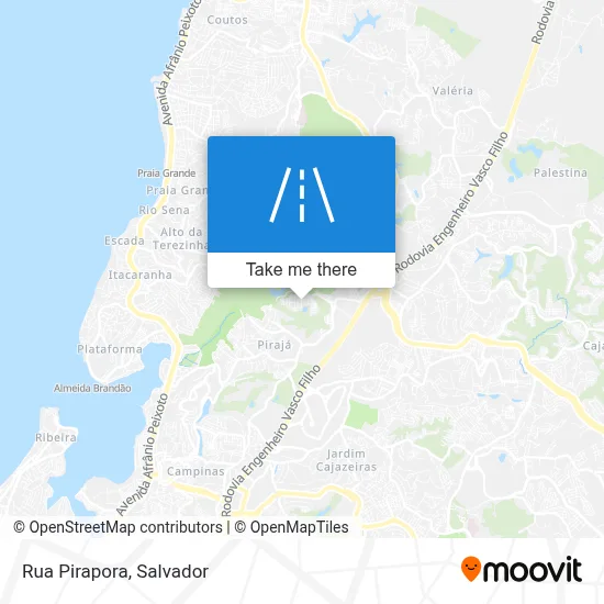 Rua Pirapora map