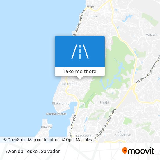 Avenida Teskei map