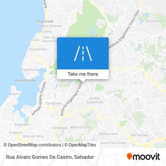 Rua Alvaro Gomes De Castro map