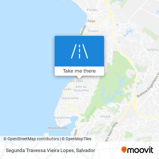 Segunda Travessa Vieira Lopes map