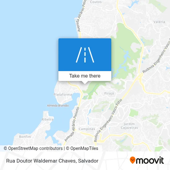 Rua Doutor Waldemar Chaves map