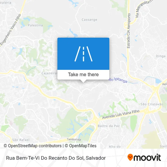 Rua Bem-Te-Vi Do Recanto Do Sol map