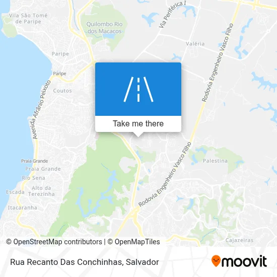 Rua Recanto Das Conchinhas map