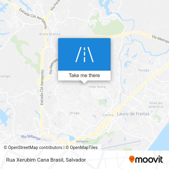 Rua Xerubim Cana Brasil map