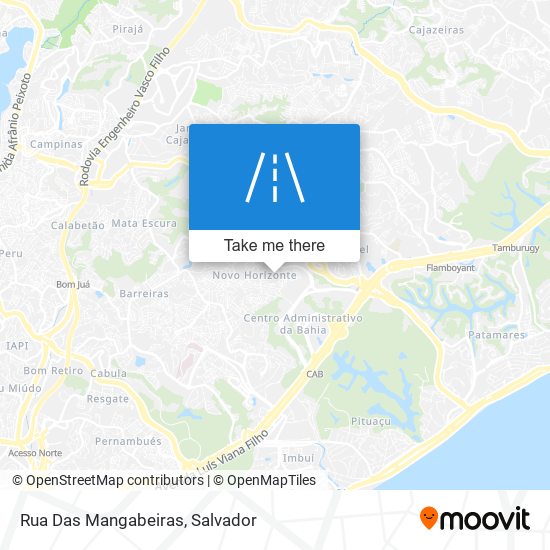 Rua Das Mangabeiras map