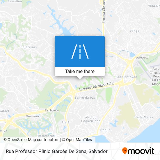 Mapa Rua Professor Plínio Garcês De Sena