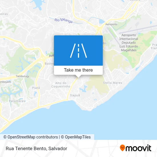 Rua Tenente Bento map