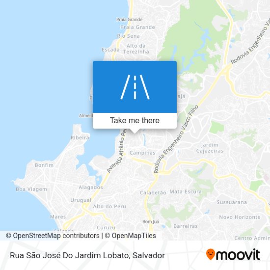 Rua São José Do Jardim Lobato map