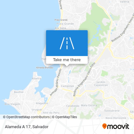 Alameda A 17 map