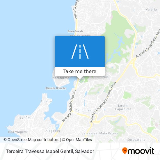 Terceira Travessa Isabel Gentil map