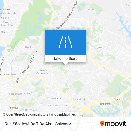 Rua São José De 7 De Abril map