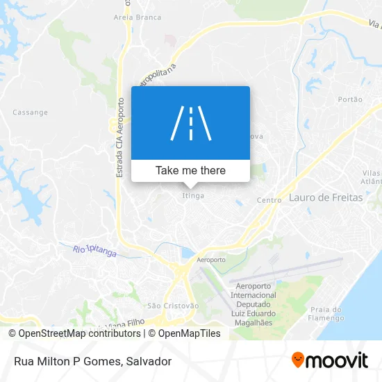 Rua Milton P Gomes map