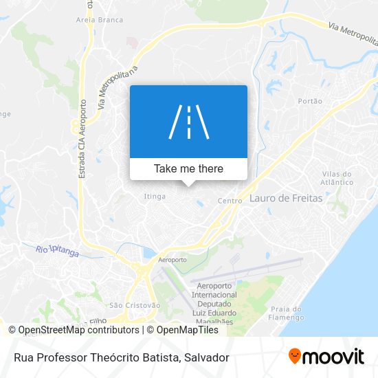 Rua Professor Theócrito Batista map