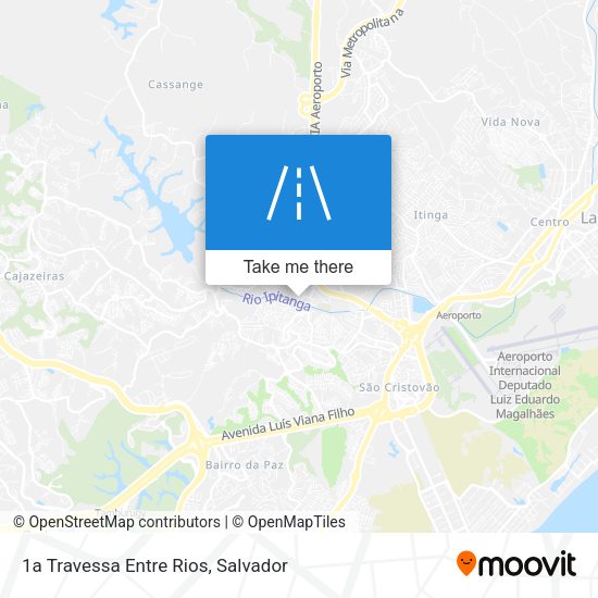 1a Travessa Entre Rios map