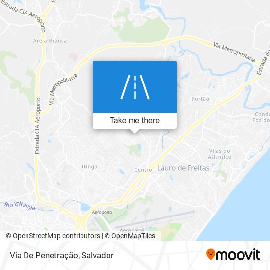 Via De Penetração map