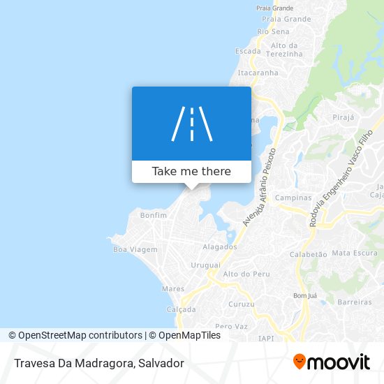 Travesa Da Madragora map