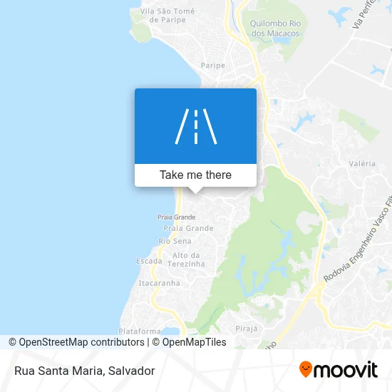 Rua Santa Maria map