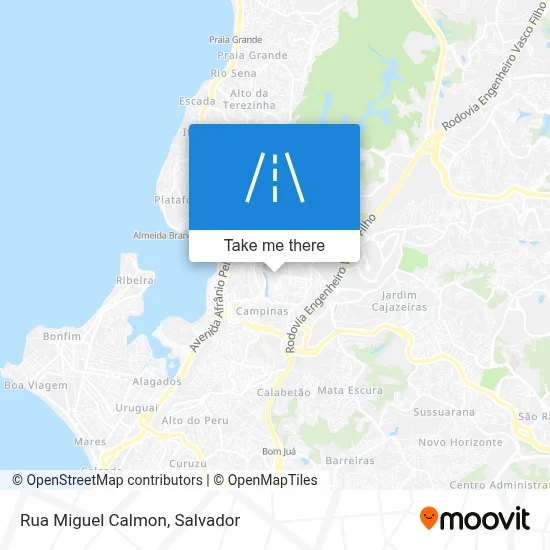 Rua Miguel Calmon map