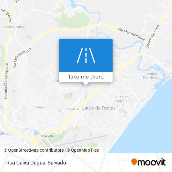 Mapa Rua Caixa Dagua