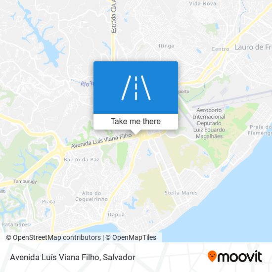 Mapa Avenida Luís Viana Filho