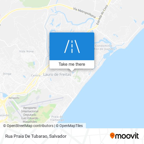 Mapa Rua Praia De Tubarao