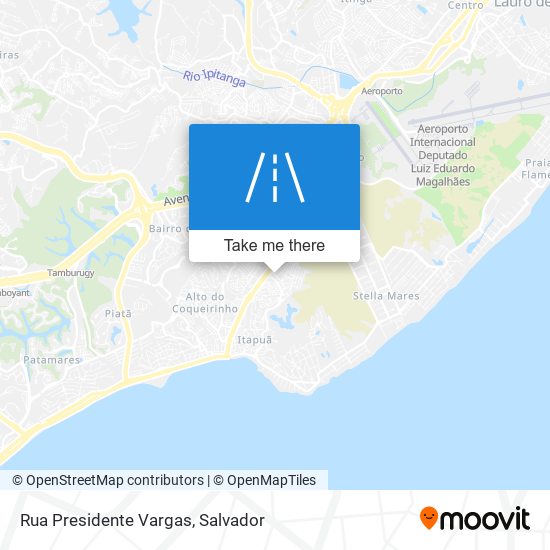 Mapa Rua Presidente Vargas