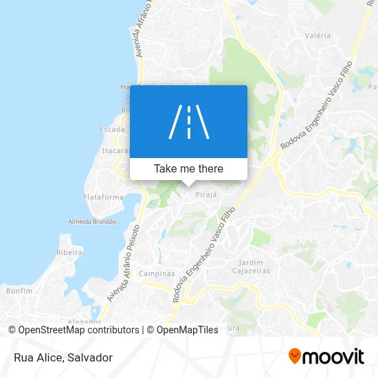 Rua Alice map