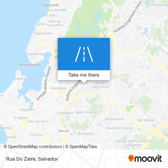 Rua Do Zaire map