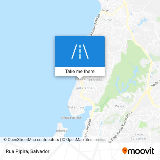 Rua Pipira map