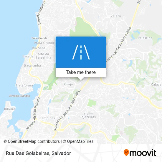 Rua Das Goiabeiras map