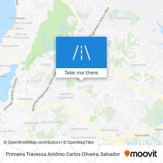 Primeira Travessa Antônio Carlos Oliveira map