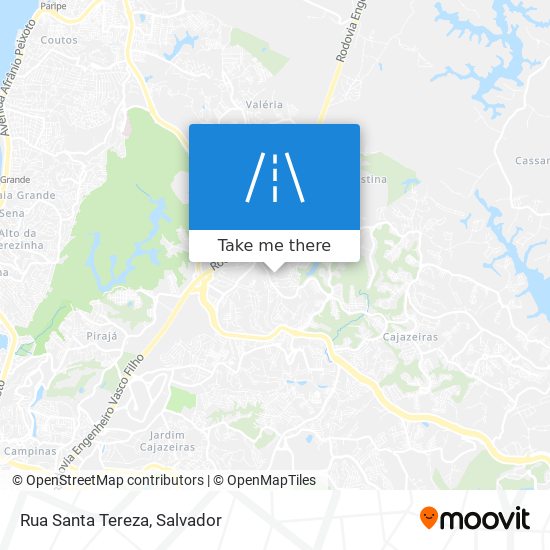 Mapa Rua Santa Tereza