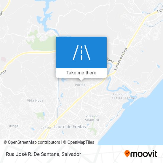 Rua José R. De Santana map