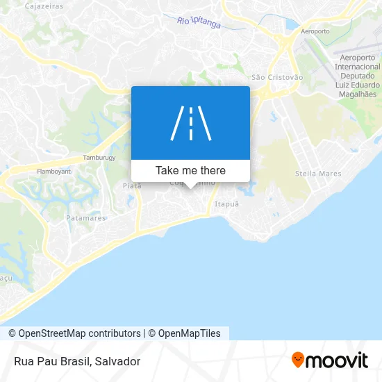 Rua Pau Brasil map