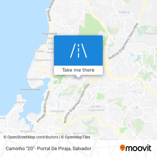 Mapa Caminho "20"- Portal De Piraja