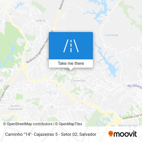 Caminho "14"- Cajazeiras 5 - Setor 02 map