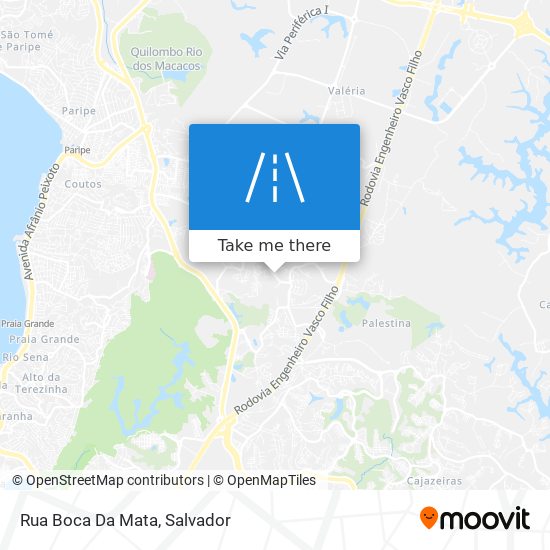 Mapa Rua Boca Da Mata