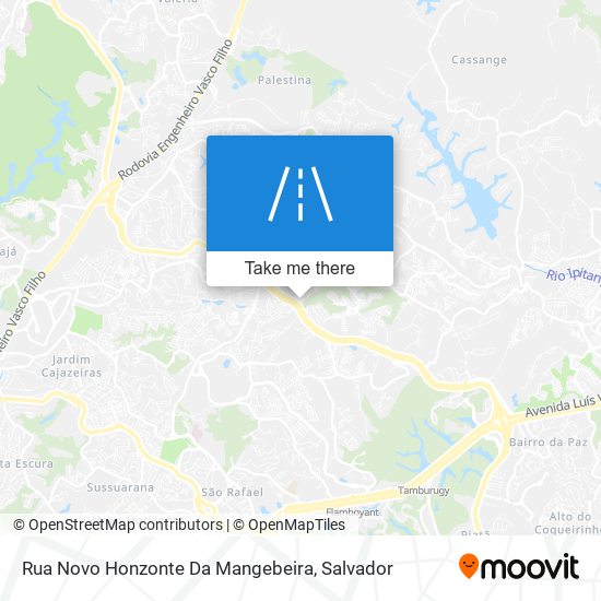 Rua Novo Honzonte Da Mangebeira map