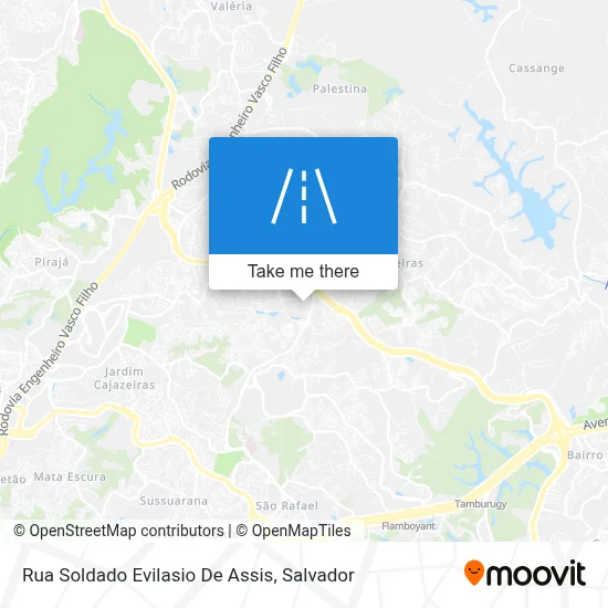 Rua Soldado Evilasio De Assis map