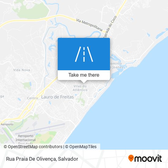 Mapa Rua Praia De Olivença