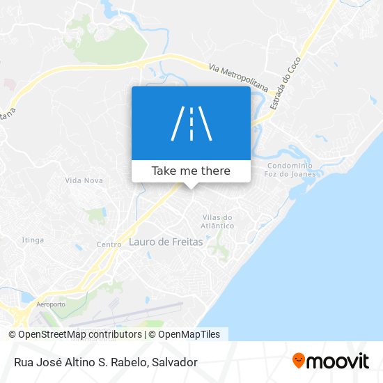 Mapa Rua José Altino S. Rabelo