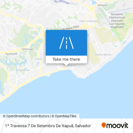 1ª Travessa 7 De Setembro De Itapuã map