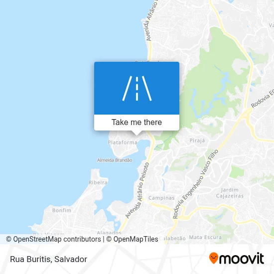 Rua Buritis map